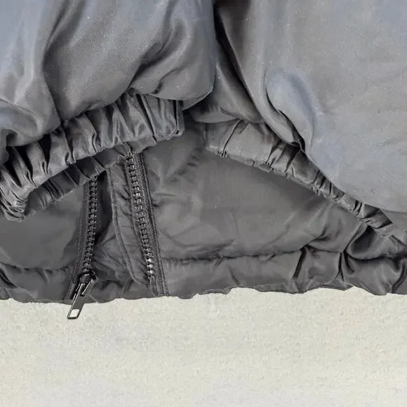 Castle X Raceware Puffer Coat Youth XL Black Hidden Hood Snowmobile Jacket - Picture 6 of 13